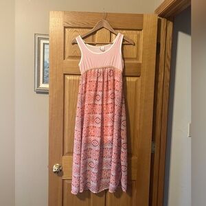 Japna White Cream Sleeveless Scoop Neck Sundress